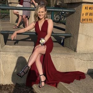 Maroon/Red Elegant Dress